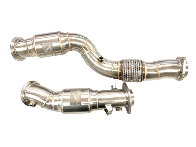 MAD BMW M2C/M3/M4 S58 Resonated Downpipes W/ Flex Section