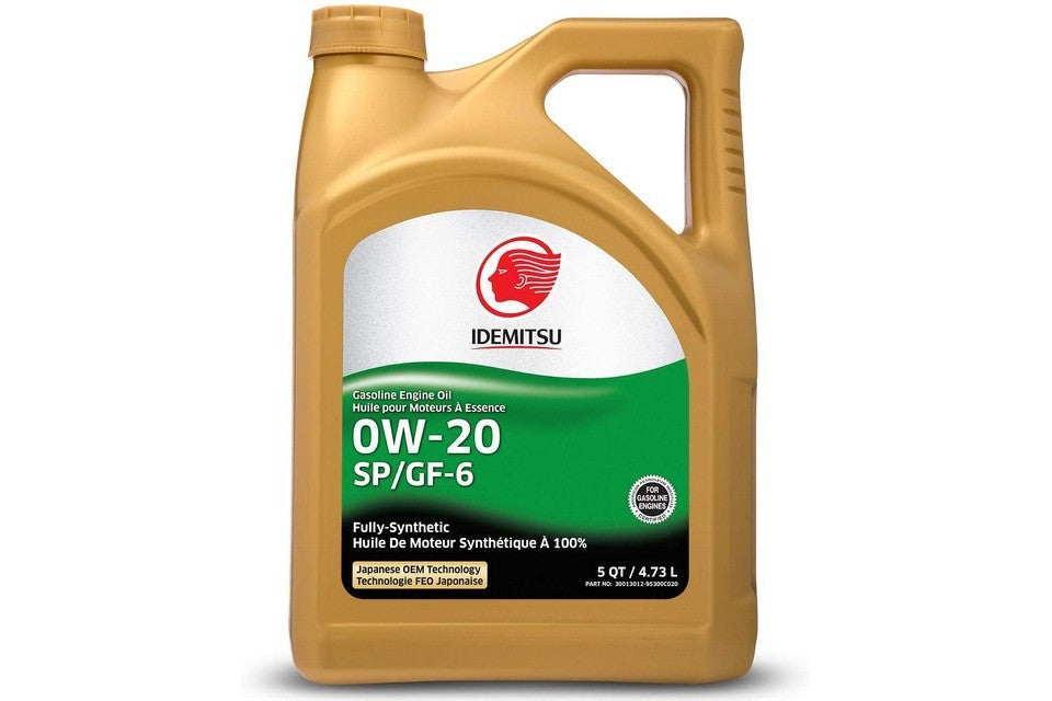 Idemitsu Motor Oil 0W20 Full Synthetic (5 Qt) - 30013012953