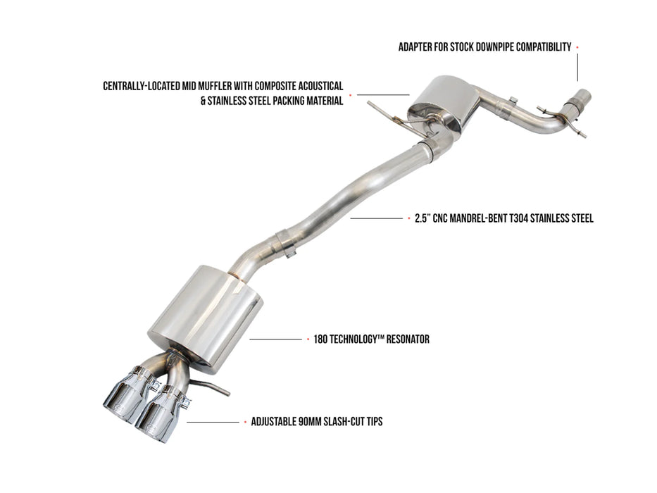 AWE PERFORMANCE EXHAUST SUITE FOR MK5 JETTA 2.0T GRP-EXH-VWJGLI520T