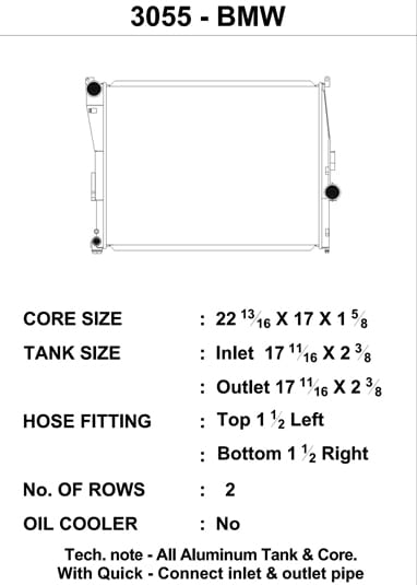 All aluminum high-performance radiator - (CSF #3055)