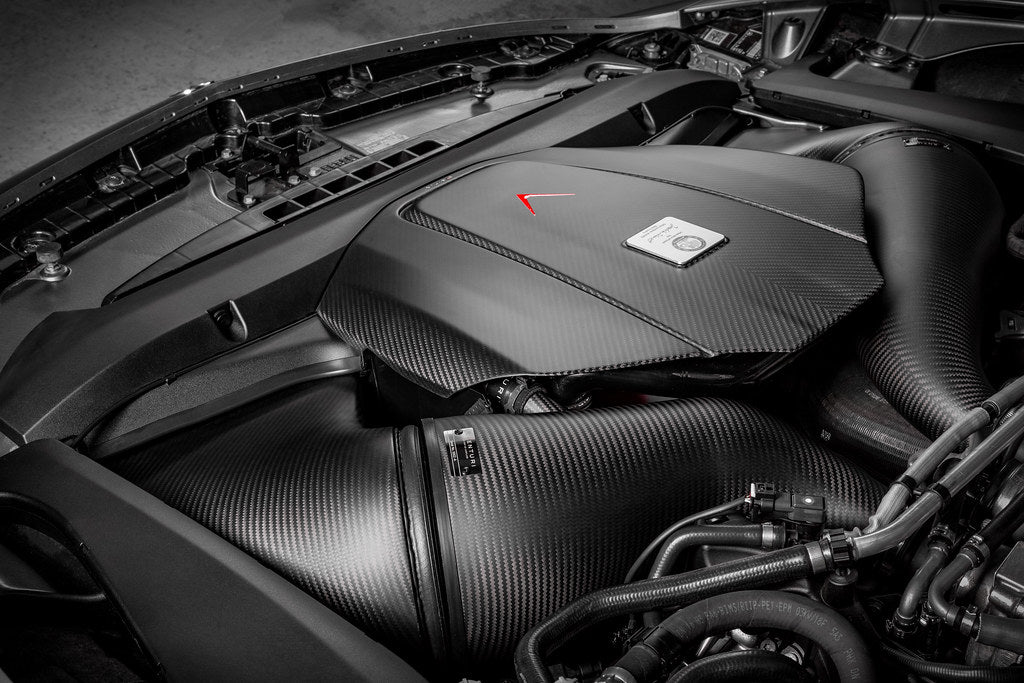 Eventuri Mercedes C190 R190 AMG GT 2DR GT / GTS / GTR Black Carbon Intake + Engine Cover - Matte