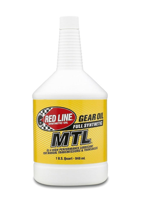 Red Line SAE 75W80 API GL-4 Manual Transmission and Transaxle Lubricant Car Gear Oil (1 Quart) - 50204