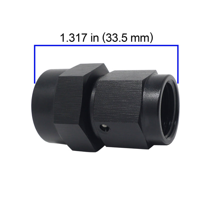 AN6 Female Flare to AN6 Female ORB Adapter