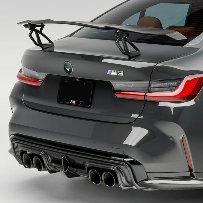 BMW G8X M3 | M4 Carbon Fiber Aero Wing Blade with Matte Black Uprights V-Style