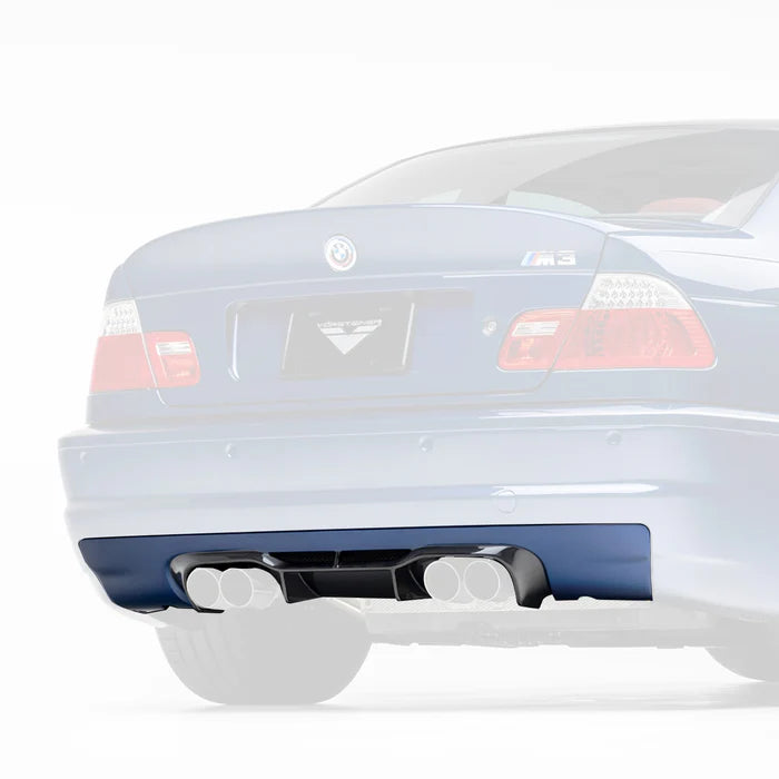 V20 Aero Rear Diffuser Carbon Fiber PP 1x1 Glossy V-Style
