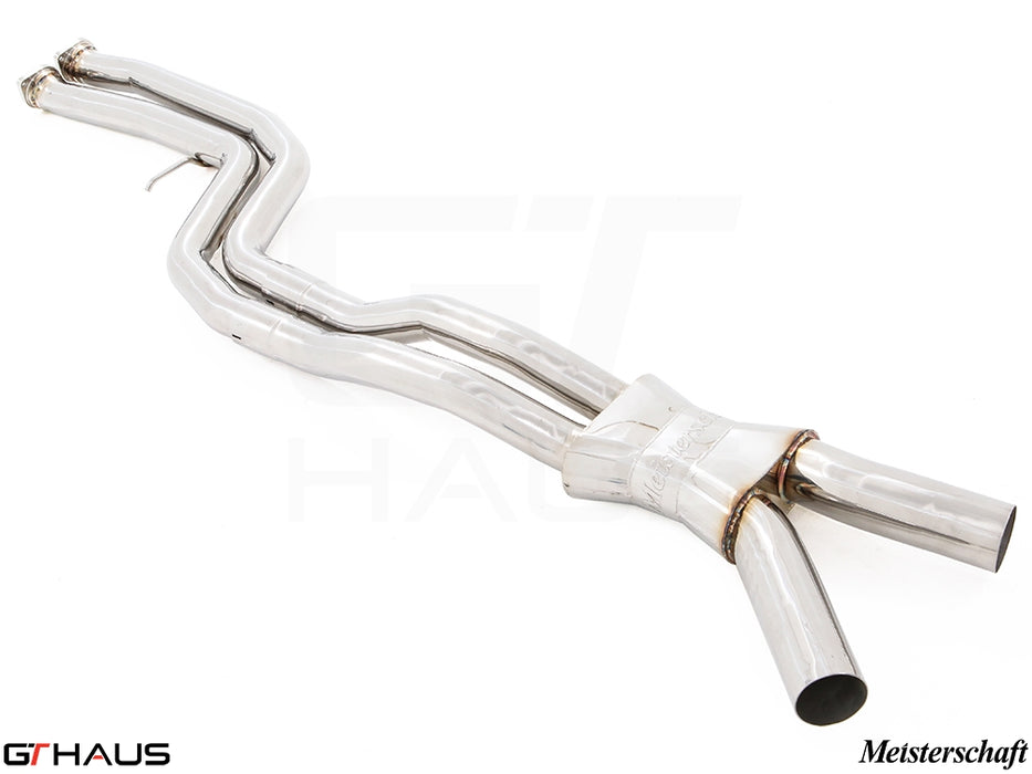 Meisterschaft F80 Full Cat-back LX pipes (Dual 65mm piping) (Stainless Steel or Titanium)