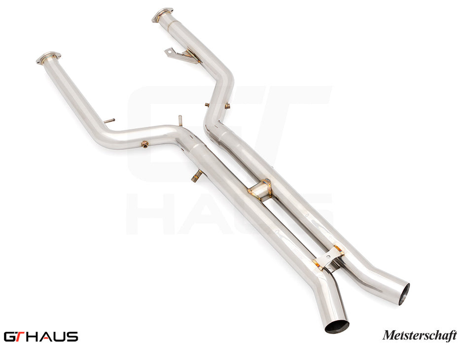 Meisterschaft Full Cat-back LX pipes (Dual 76mm piping) for G87 (Stainless Steel or Titanium)