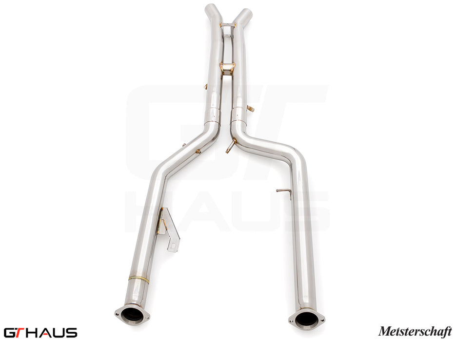 Meisterschaft Full Cat-back LX pipes (Dual 76mm piping) for G87 (Stainless Steel or Titanium)