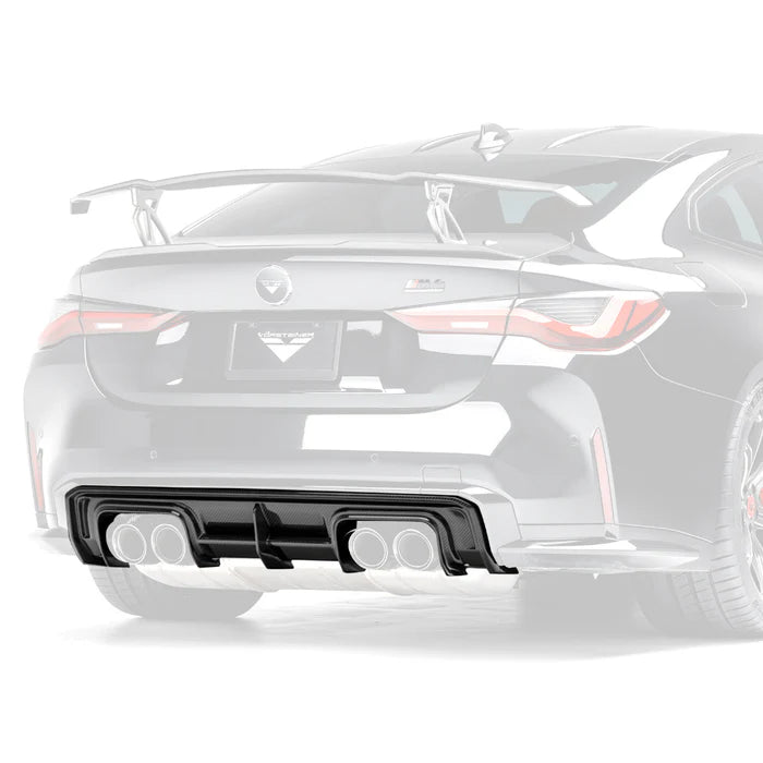 BMW G8X M4 Carbon Fiber Rear Diffuser V-Style