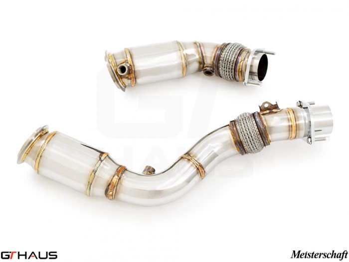 Meisterschaft Down Pipe Section – Cat Elimination Pipes (90mm piping) with Reservoir Tank for F87 C/CS