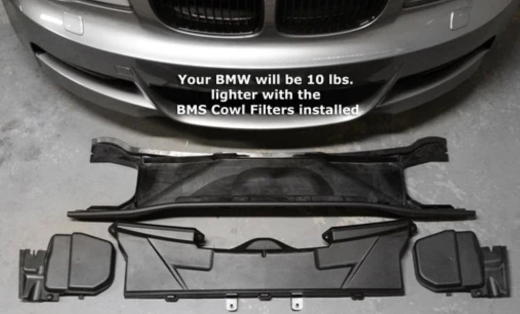 BMS Cowl Filters for BMW E9x E8x & X1