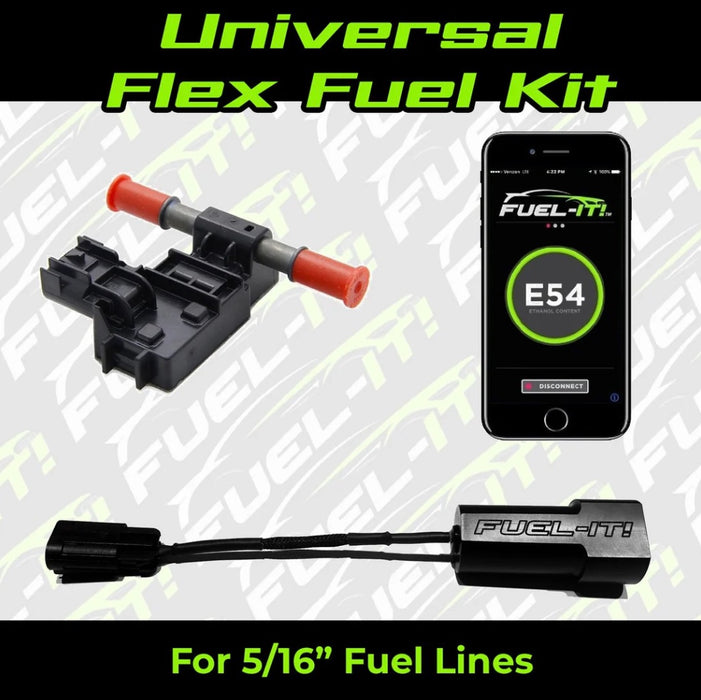 Fuel-It! Universal Bluetooth DIY FLEX FUEL Kit for 5/16" Fuel Lines