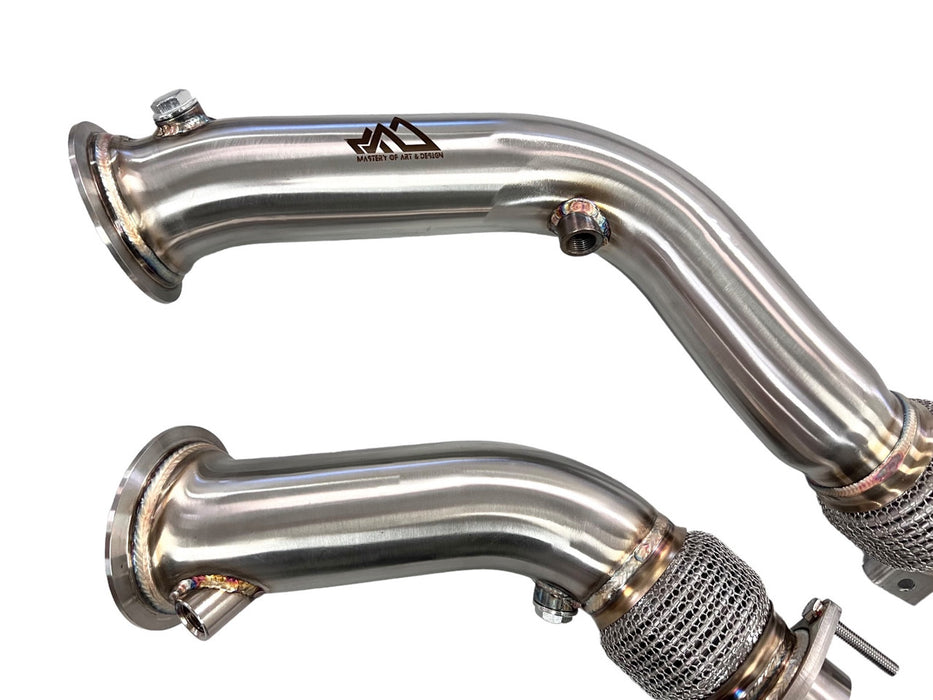 MAD BMW S55 Downpipes M2C/M3/M4 W/ Flex Section