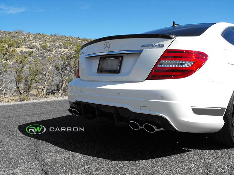 Mercedes W204 Coupe AMG Style CF Trunk Spoiler