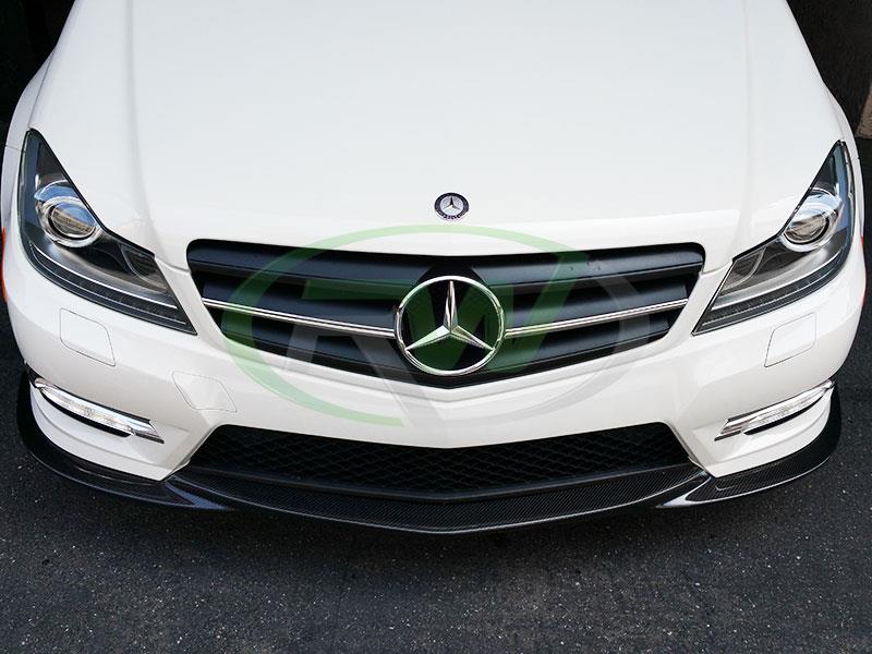 Mercedes W204 C Class Carbon Fiber Front Lip