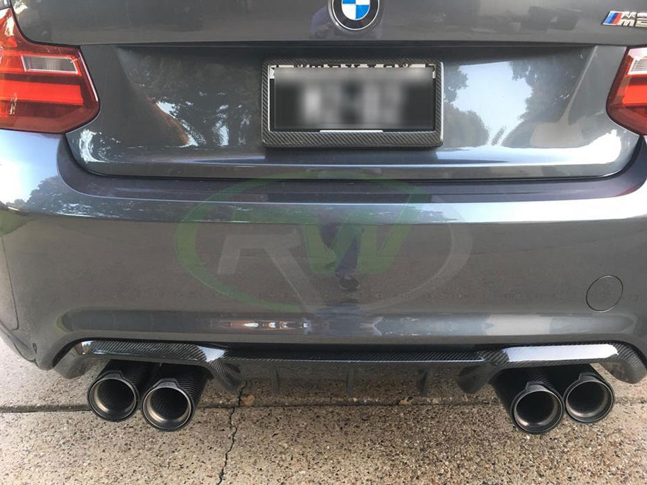 BMW F87 M2 Performance Style CF Diffuser