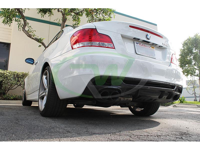 BMW E82 E88 Perf. Style Carbon Fiber Diffuser — Manji