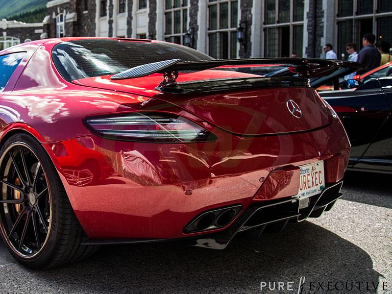 Mercedes SLS Renn Style Carbon Fiber Diffuser