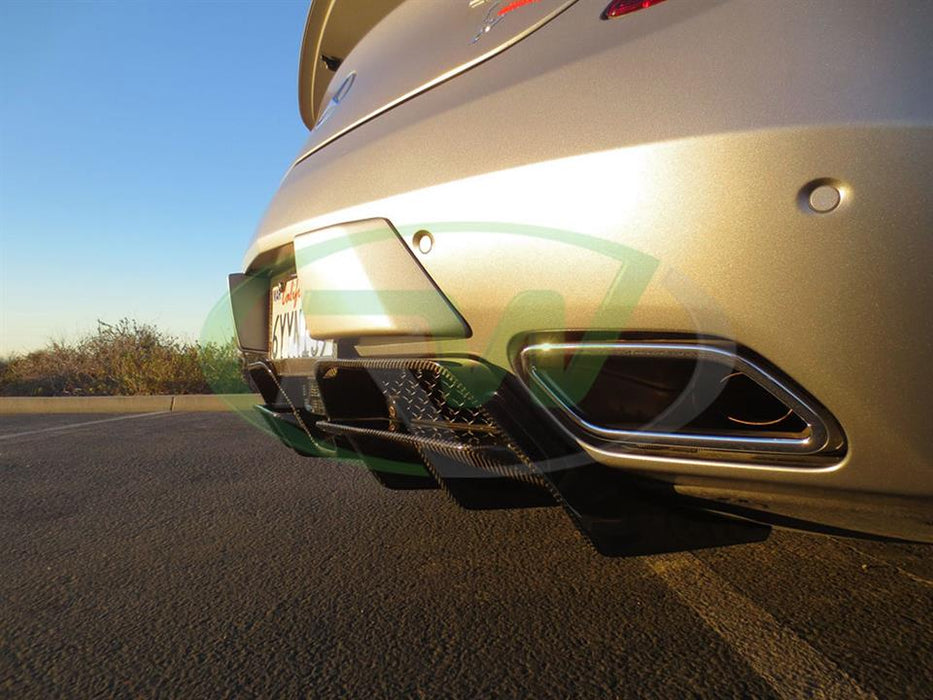 Mercedes SLS Renn Style Carbon Fiber Diffuser