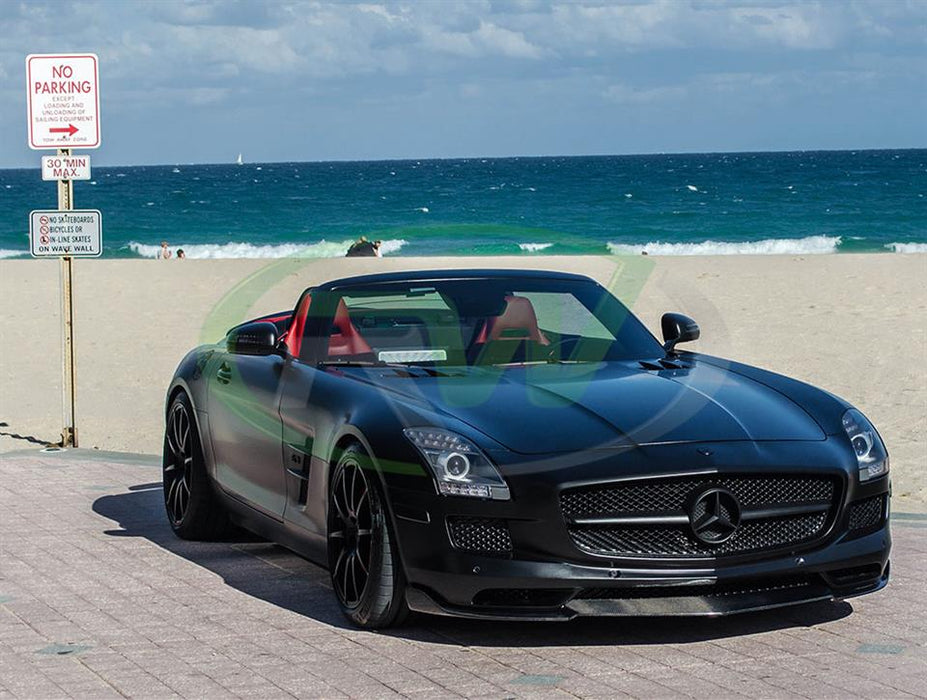 Mercedes SLS Renn Style Carbon Fiber Front Lip