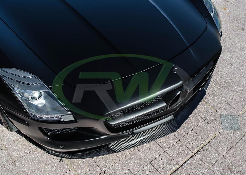 Mercedes SLS Renn Style Carbon Fiber Front Lip