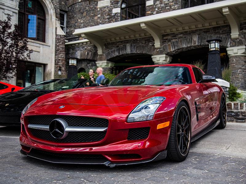 Mercedes SLS Renn Style Carbon Fiber Front Lip