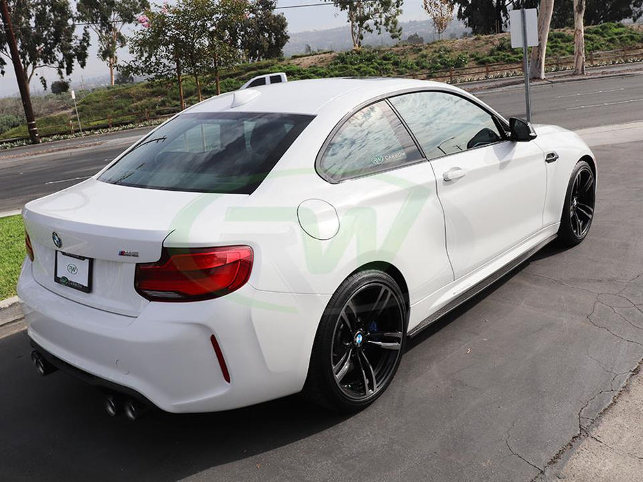 BMW F87 M2 Carbon Fiber Side Skirt Extensions