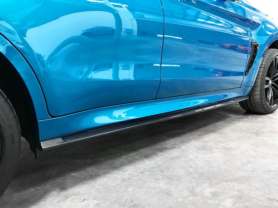 BMW F16 X6 / F86 X6M CF Side Skirt Extensions