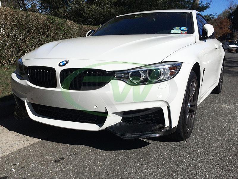 BMW F32 F33 F36 Performance Style Full Carbon Fiber Splitters