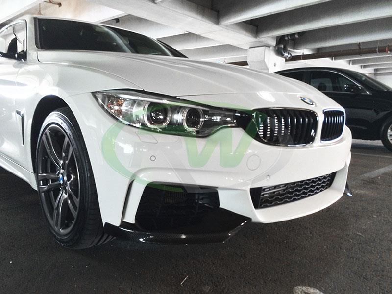 BMW F32 F33 F36 Performance Style Full Carbon Fiber Splitters