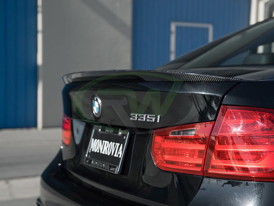 BMW F30 Performance Style Carbon Fiber Trunk Spoiler