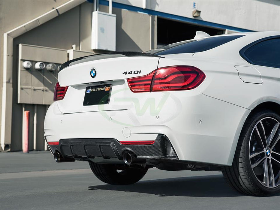 BMW F32 F33 F36 Performance Style Carbon Fiber Diffuser