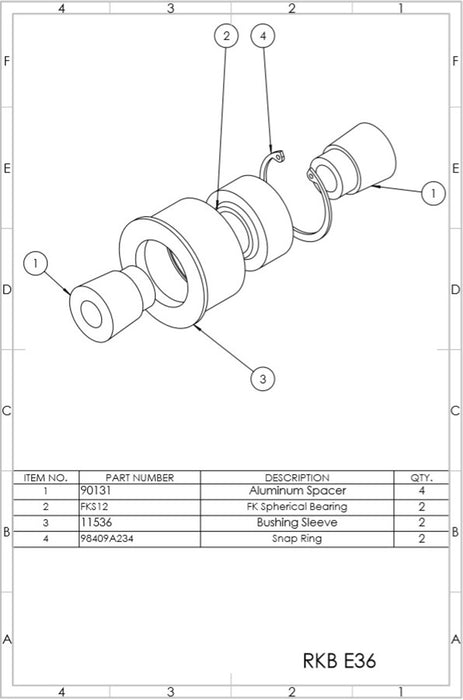 BMW E36/E46 Rear Knuckle Bushings (RKB)