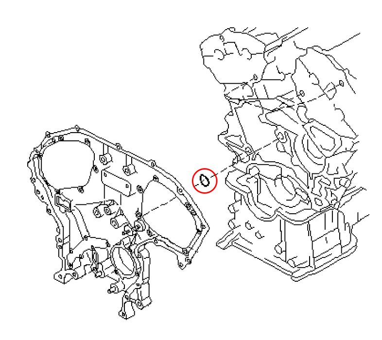 CZP Replacement Timing Chain Cover / Oil Pan O-Ring, VQ35DE VQ35HR - Nissan 350Z 03-08 Z33