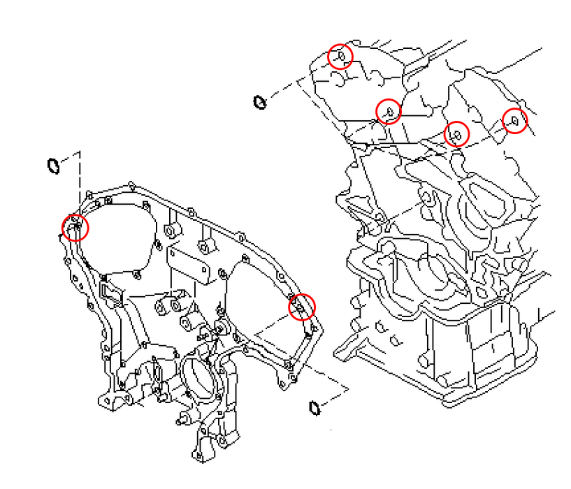 CZP Replacement Timing Cover O-Ring, VQ35DE - Nissan 350Z / Infiniti G35 M35 FX35