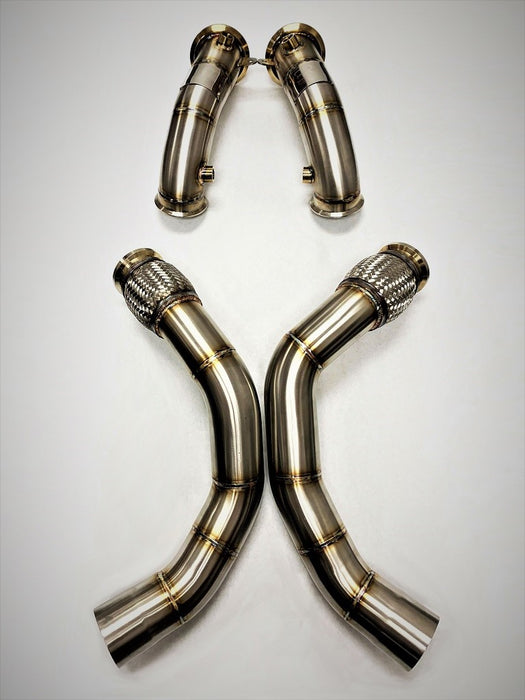 Competition Series Catless Downpipes S63M Engine