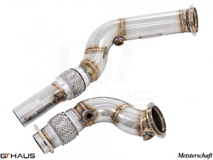 Meisterschaft F82/F83 Down Pipe Section – cat elimination pipes (76mm piping)