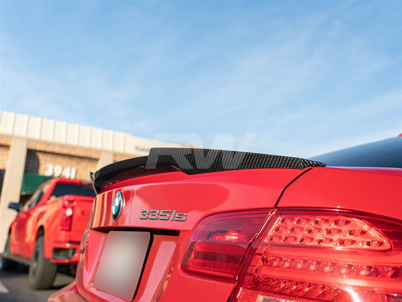 BMW E92 M4 Style Carbon Fiber Trunk Spoiler