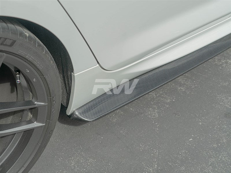 BMW F06 DTM Style Carbon Fiber Side Skirt Extensions