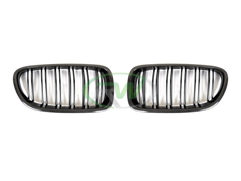 BMW F10 Carbon Fiber Double Slat Grilles