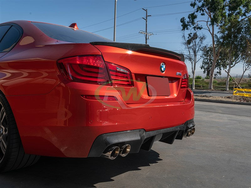 BMW F10 M4 Style Carbon Fiber Trunk Spoiler