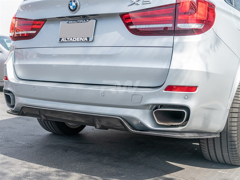 BMW F15 X5 M Sport 3D Style Carbon Fiber Diffuser