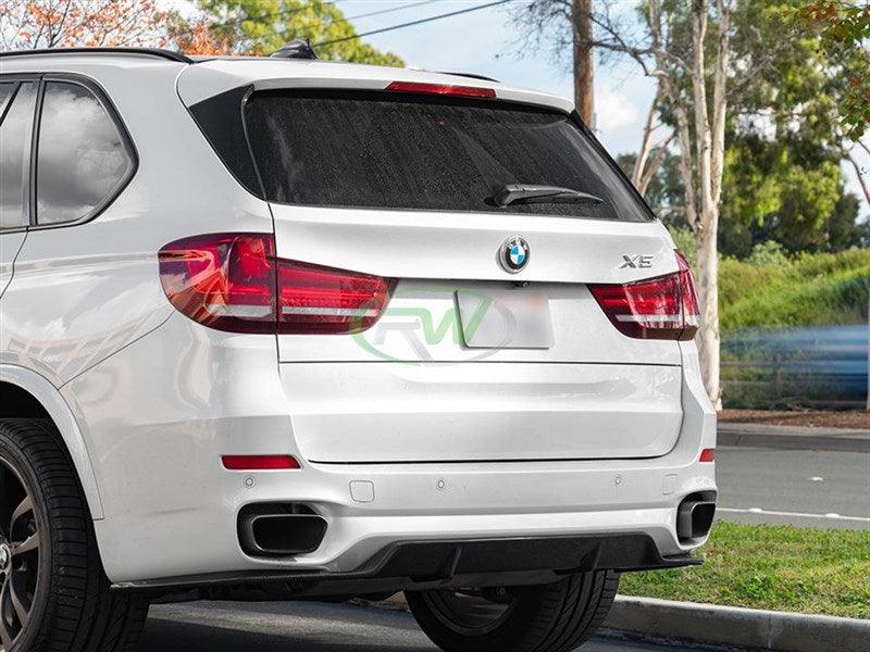 BMW F15 X5 M Sport 3D Style Carbon Fiber Diffuser