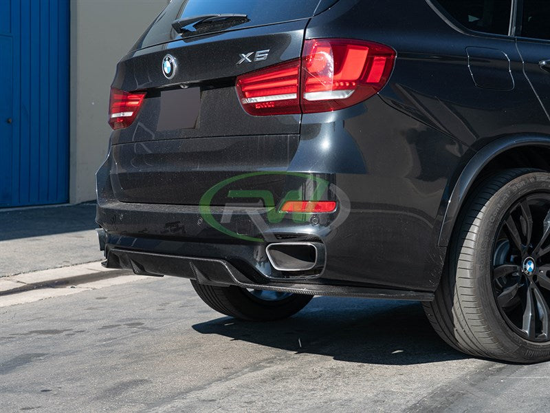 BMW F15 X5 M Sport 3D Style Carbon Fiber Diffuser