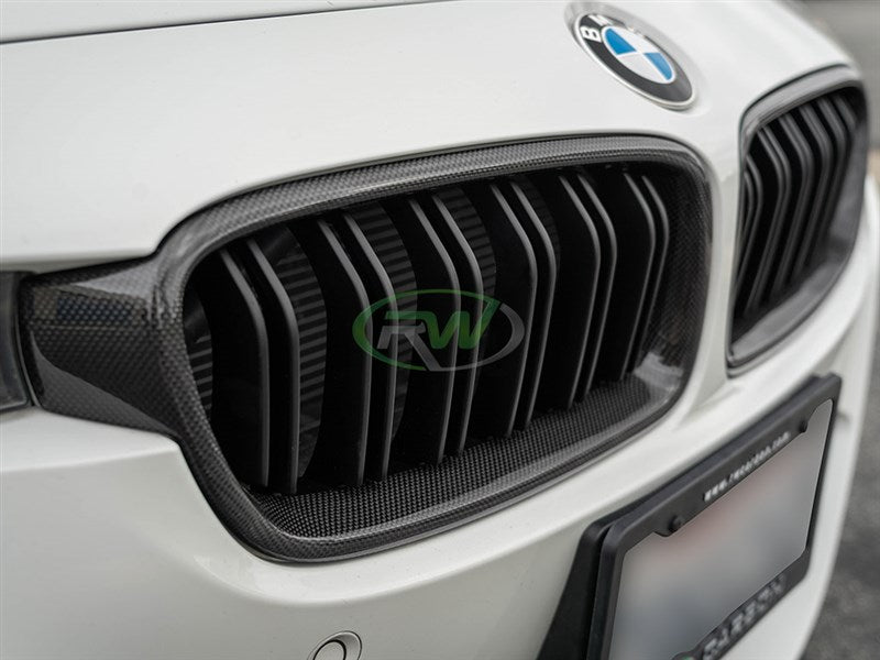 BMW F30/F31 Double Slat Carbon Fiber Grilles