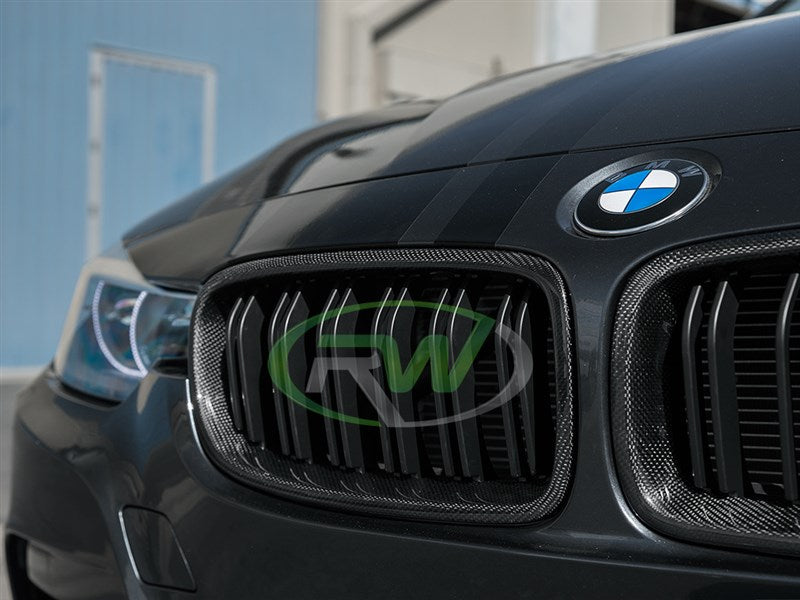 BMW F30/F31 Double Slat Carbon Fiber Grilles