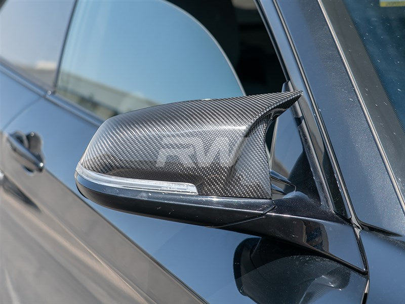 BMW F22 F30 F32 M Styled Carbon Fiber Mirror Caps