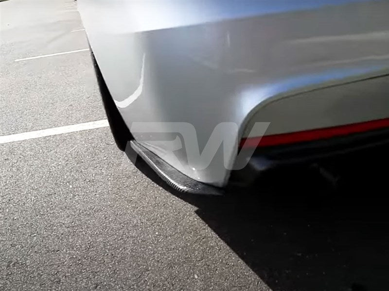 BMW F30 Carbon Fiber Rear Bumper Splitters