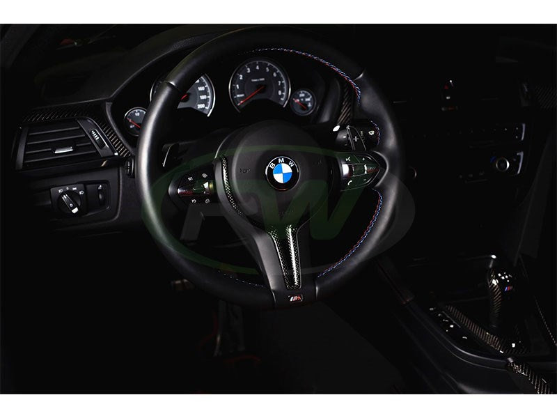 BMW M Inner Carbon Fiber Steering Wheel Trim