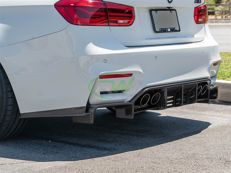 BMW F8X M3 M4 Exotics V2 Style CF Rear Diffuser